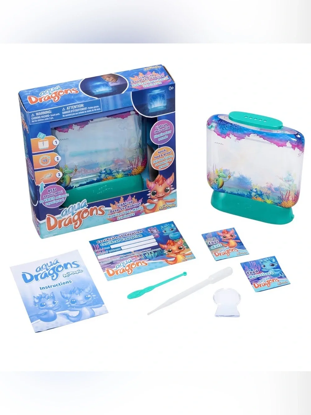 Animagic Aqua Dragons Light-Up Deep Sea Habitat | Build an Aquatic Ecosystem,